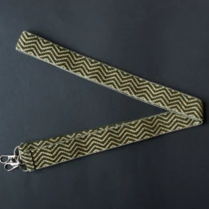 Cinta Zigzag Verde-Beige