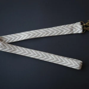 Cinta Fina Zigzag Beige